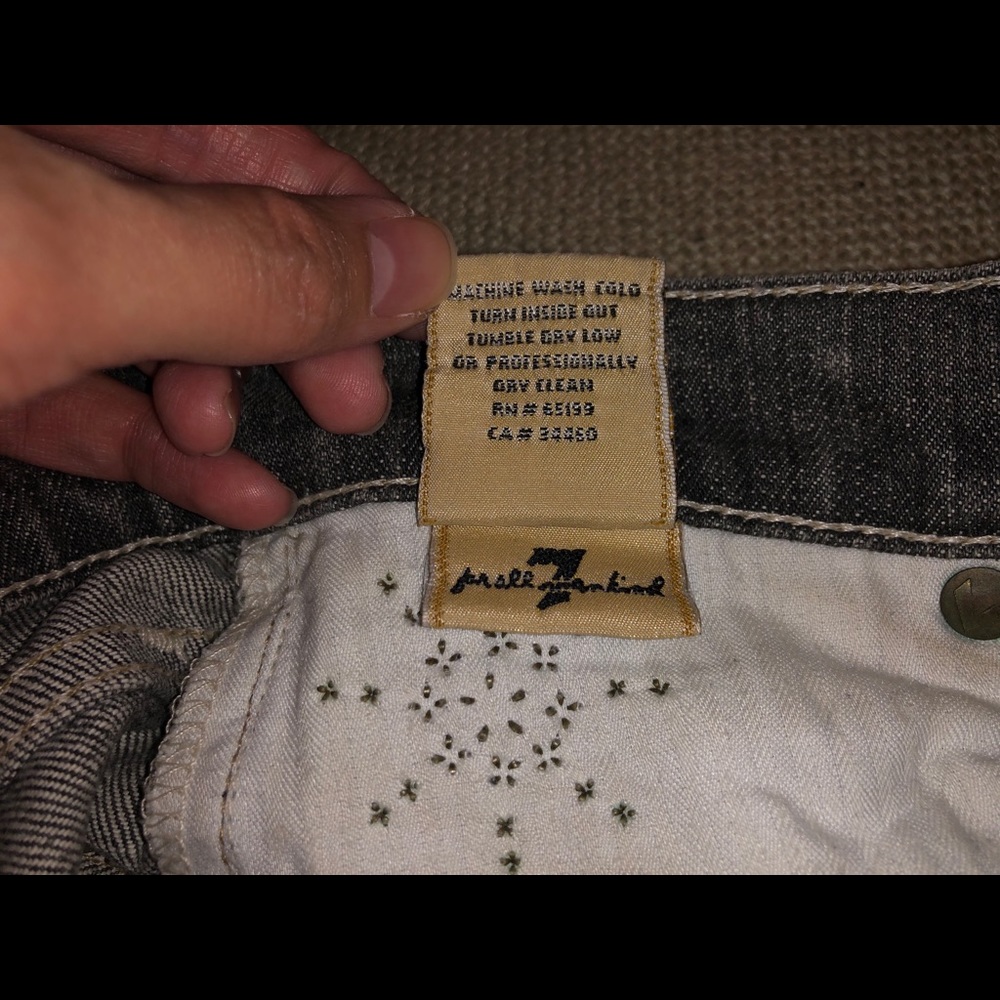 7 for all Mankind Great China Wall Flare Jeans 25 - Picture 10 of 11